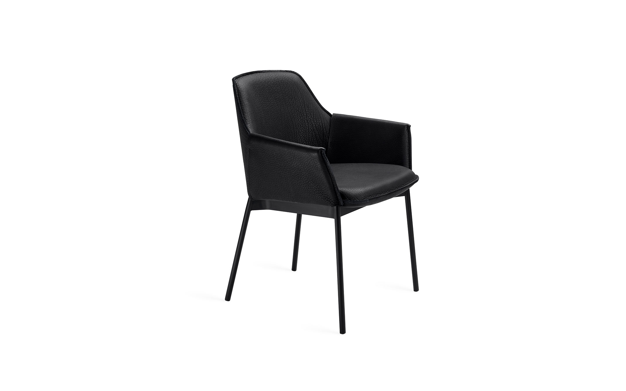 freifrau_2021_Grace_Armchair-High_1-3_ME001_Magnum-Ebony_front Platzhalter