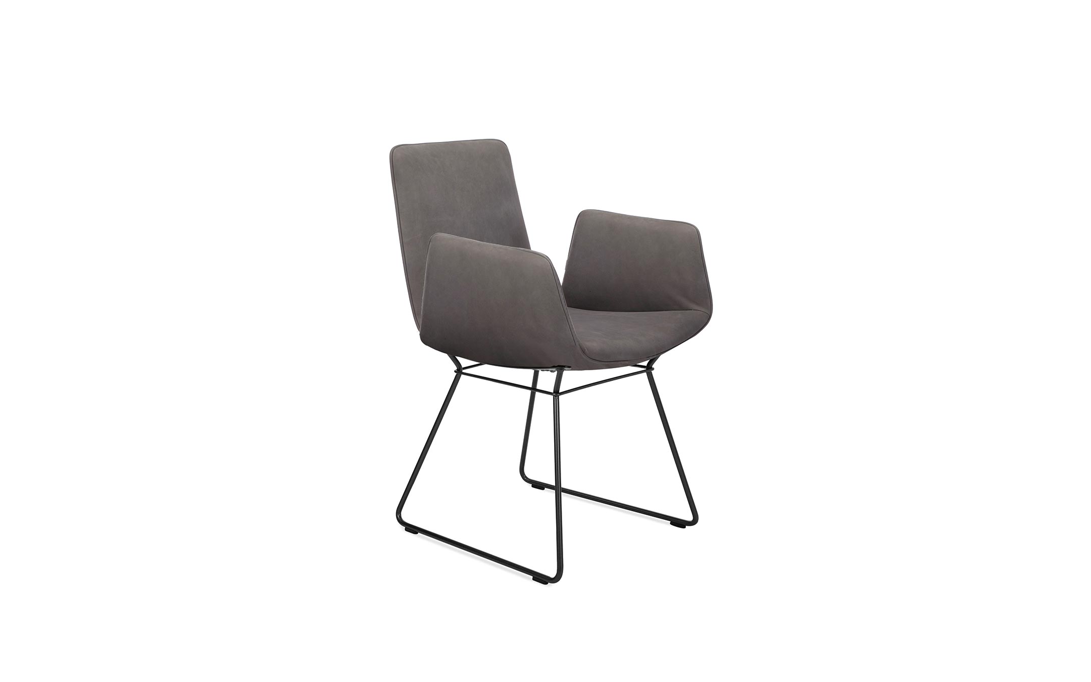 freifrau_2023_Amelie_Armchair-High_1-1_ME025_Muscat-Carbon_front Platzhalter