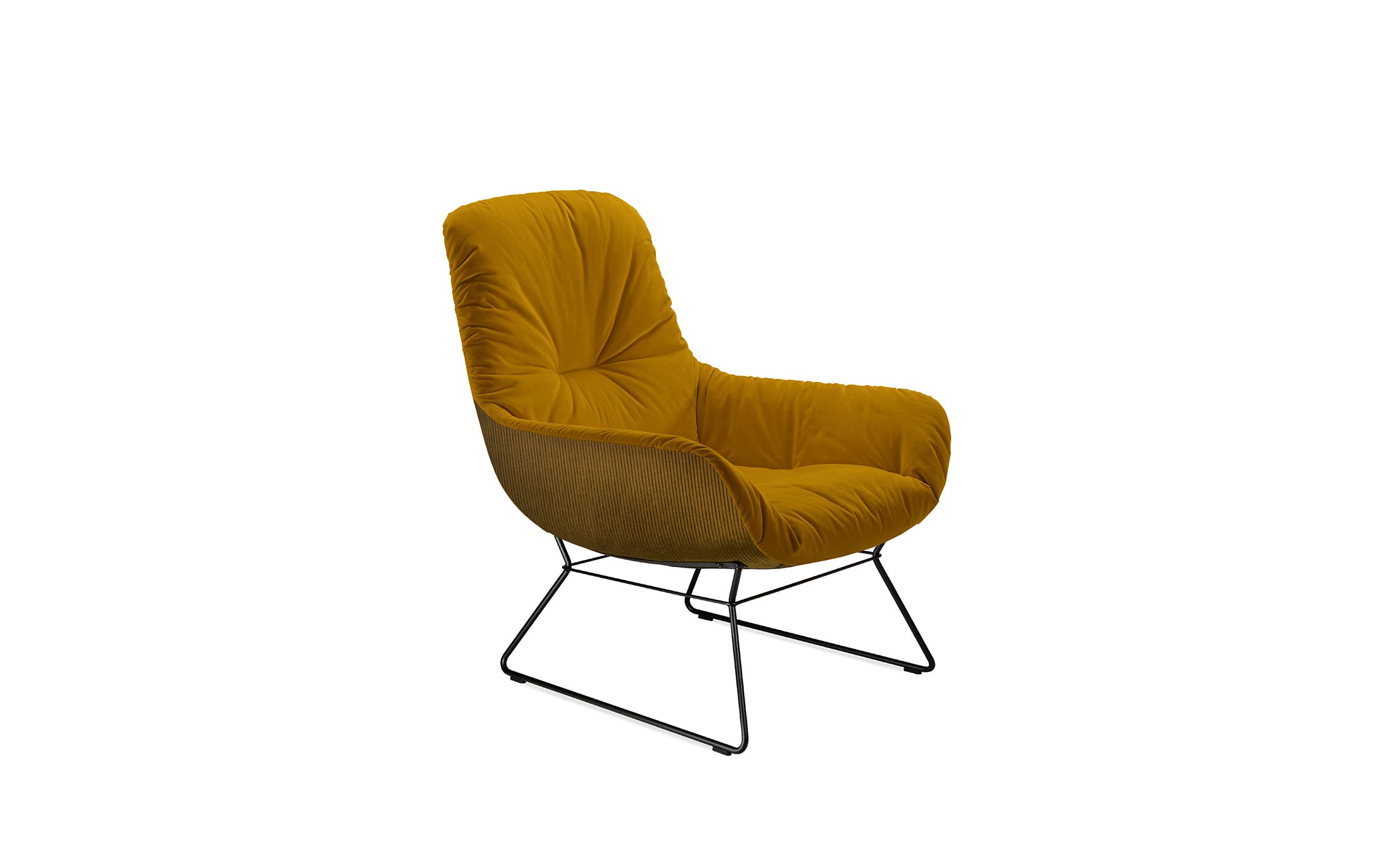 freifrau_2023_Leya_Lounge-Chair_1-1_ME001_AdamoEva-argile_Riga-Venitien_front Platzhalter