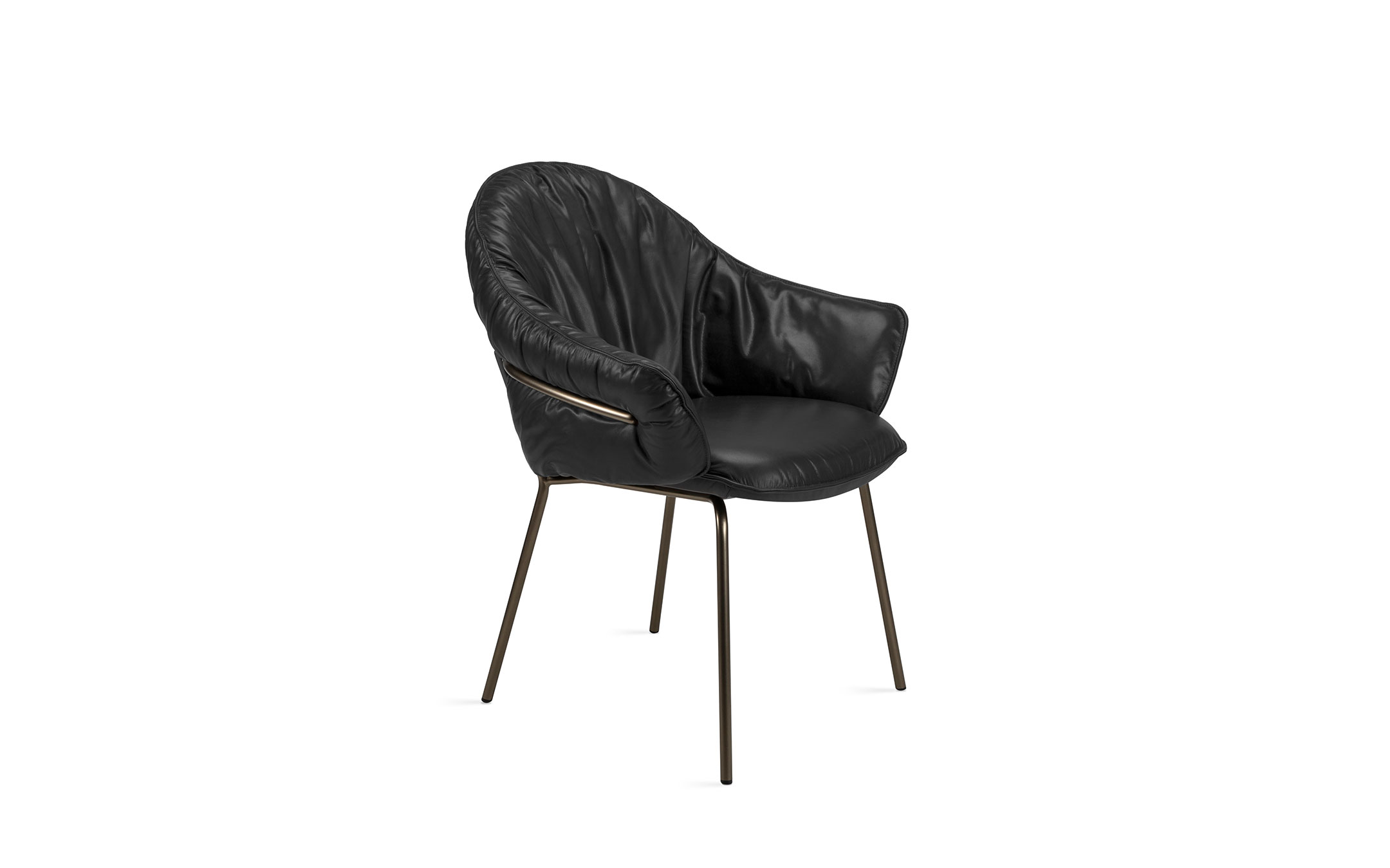 freifrau_2023_Marie_Armchair_1-3_ME025_Adora-Ebony_front Platzhalter