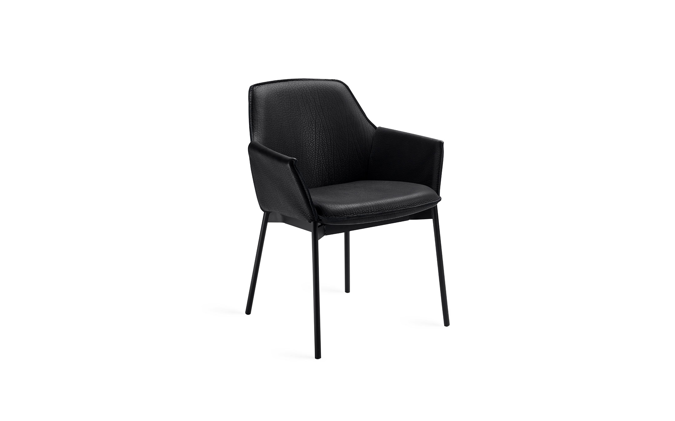 freifrau_2021_Grace_Armchair-High_1-3_ME001_Magnum-Ebony_front2 Platzhalter