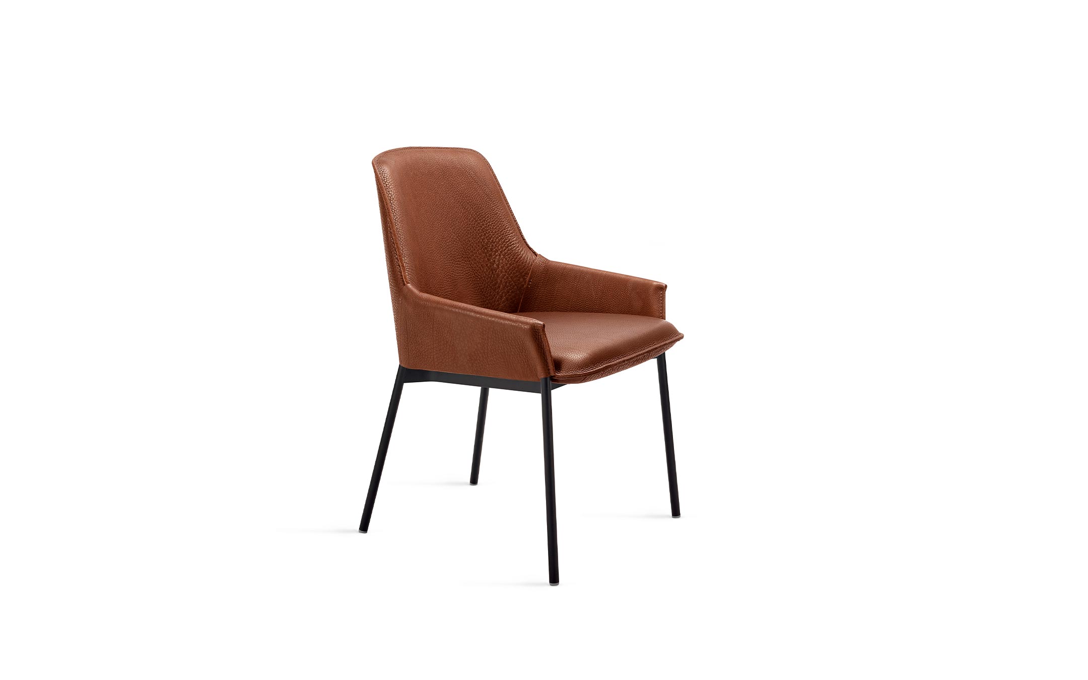 freifrau_2022_Grace_Armchair-Low_1-3_ME001_Magnum-Cognac_front Platzhalter