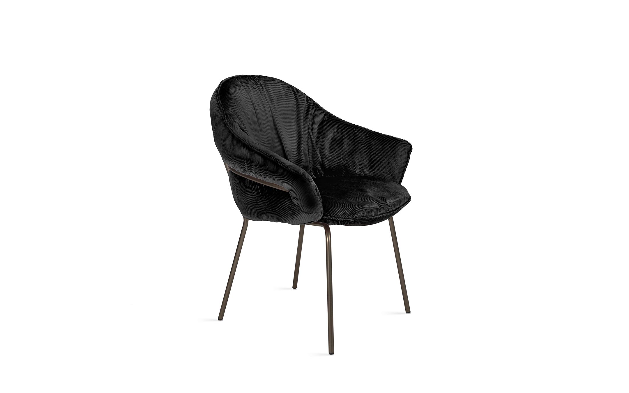 freifrau_2023_Marie_Armchair_1-3_ME025_Riga-Noir_front Platzhalter