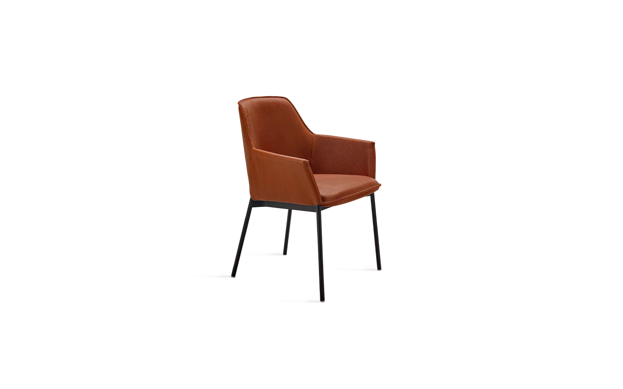 freifrau_2021_Grace_Armchair-High_1-3_ME001_Magnum-Cognac_front Platzhalter