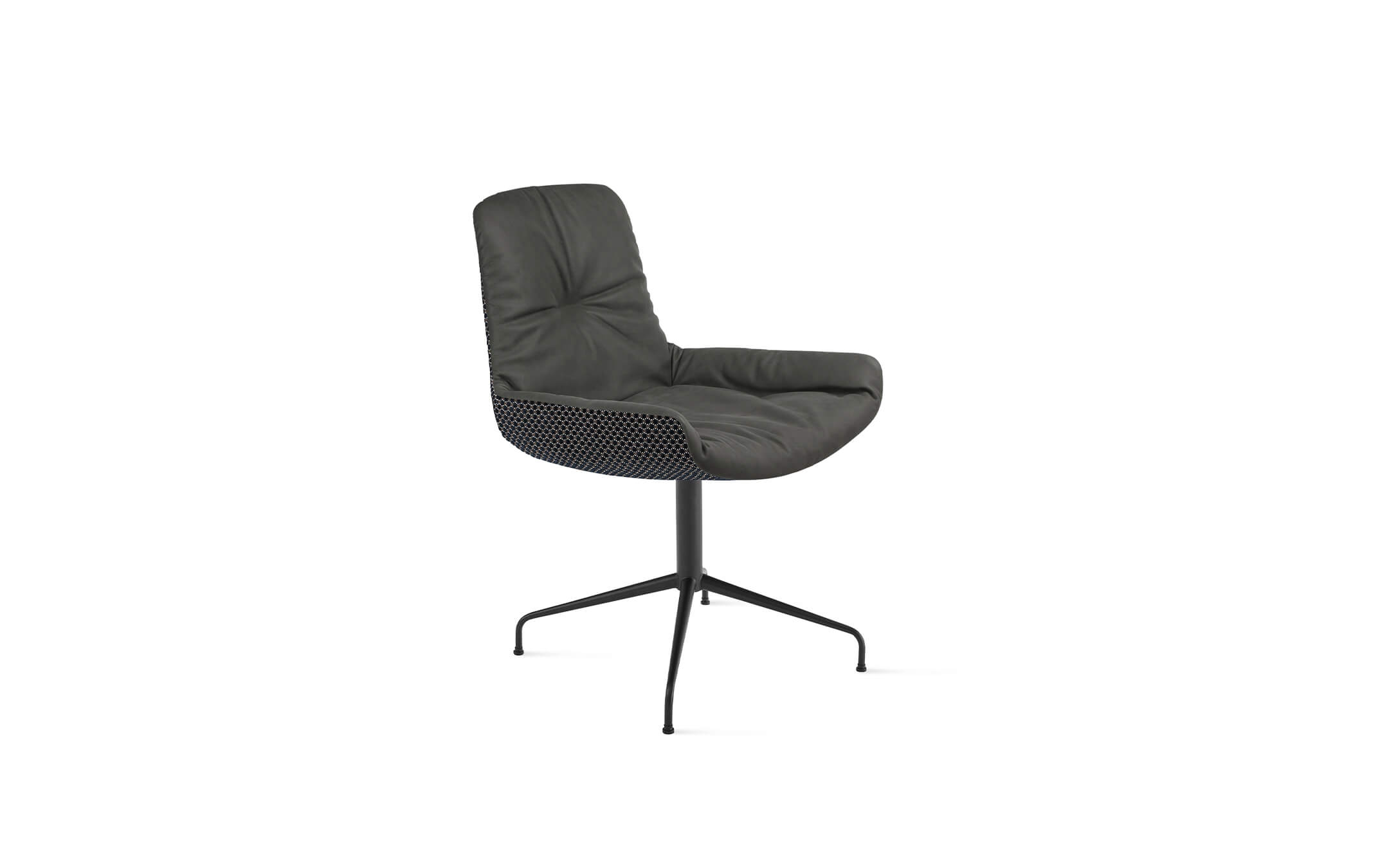 freifrau_2023_Leya_Armchair-Low_2-2_ME001_Muscat-Anthracite_Raphael-Noir_front Platzhalter