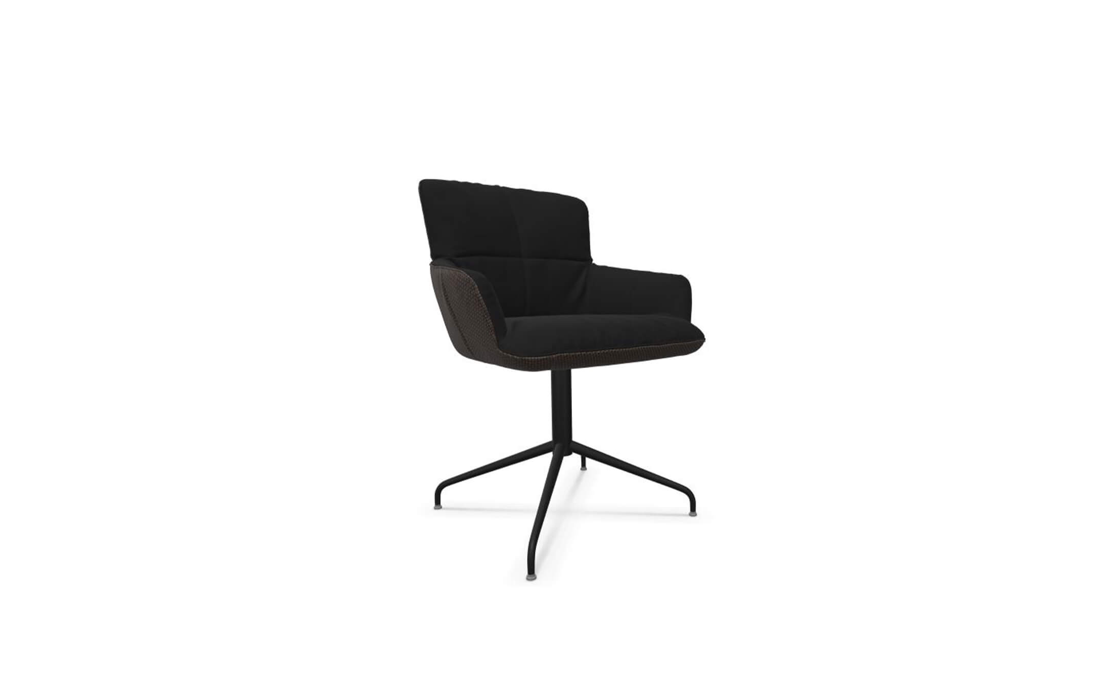 freifrau_Marla_Armchair-Low_2-2_ME001_Adora-Ebony_Raphael-Blue-Marine_front Platzhalter